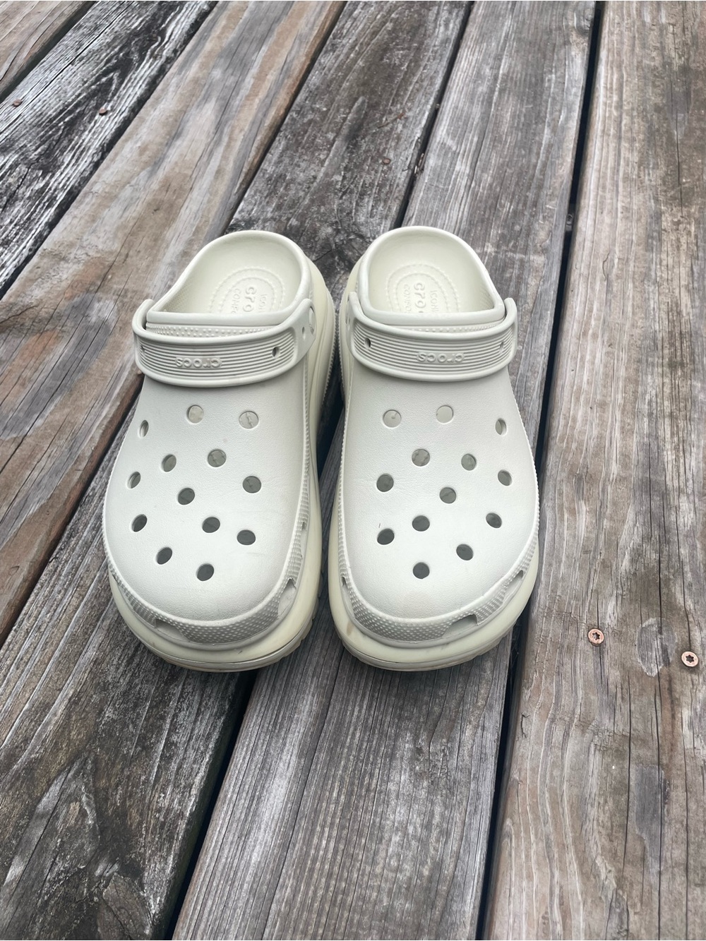 platform CROCS  in Creamy Off-White